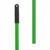 Metal Mop Handle Only - Powder Coated - Plug Connector - 1.5m x 25mm - Green