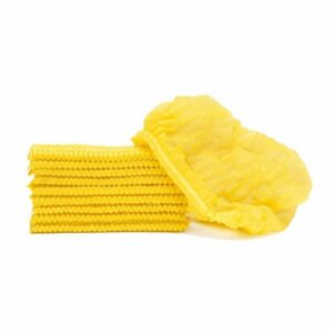 Mop Caps - PP Non Woven - Yellow - Pack of 100