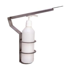 Soap Dispenser Elbow Type - Golden Touch - Mild Steel - Frame - Bottle - Nozzle
