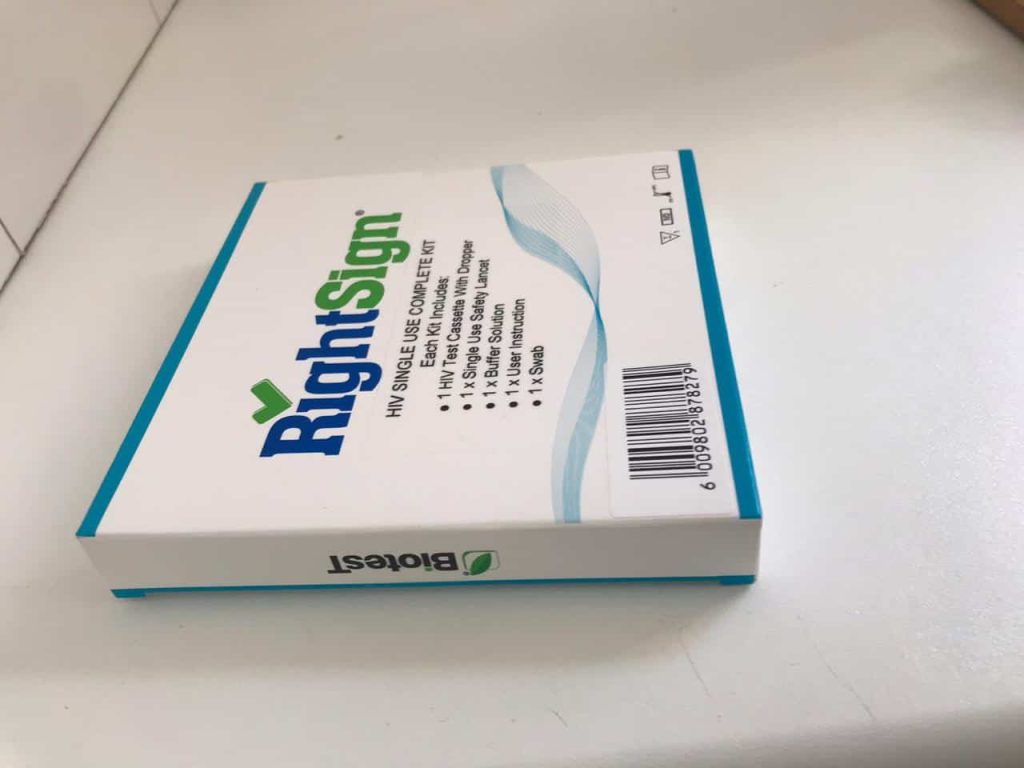Right Sign Rapid HIV test – Single use complete kit - Image 4