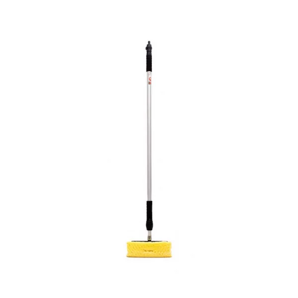 Telescopic Solar Panel Cleaning Broom with Hosepipe Connector - Image 2