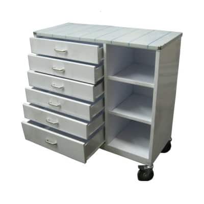 Anaesthetic Trolley 6 Drawers 3 Shelves – S/Steel top