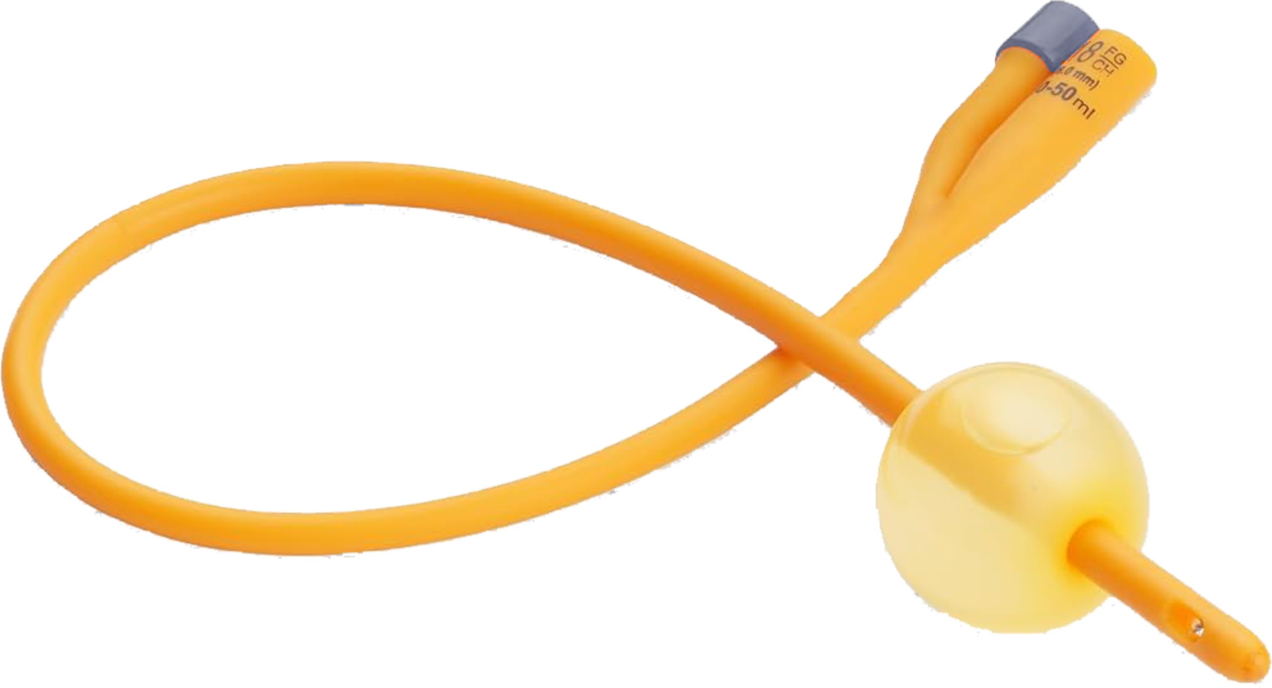 Foley Catheter 100% Latex Silicone Two Way 30FR Dark Grey- 10s