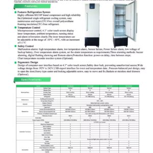 Alternative view of -40 Degree Upright Deep Freezer with Low Temperature
