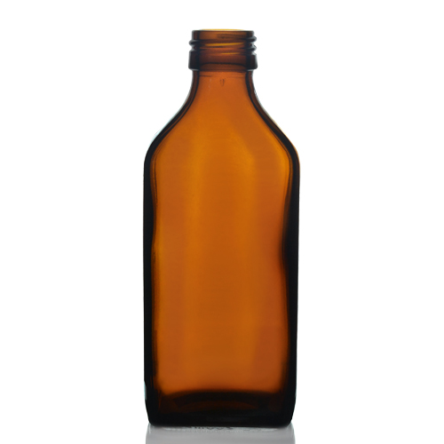 Bottle Rect Amber 200ml-  100s