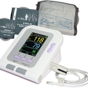 Alternative view of Blood Pressure Meter 08A with Spo2 Probe & adaptor