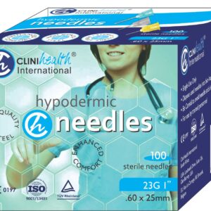 Needle 23G 1″ (.60X.25)  CliniHealth -100s