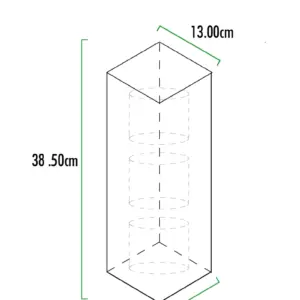 Alternative view of Toilet Paper Dispenser Square TR3 Black