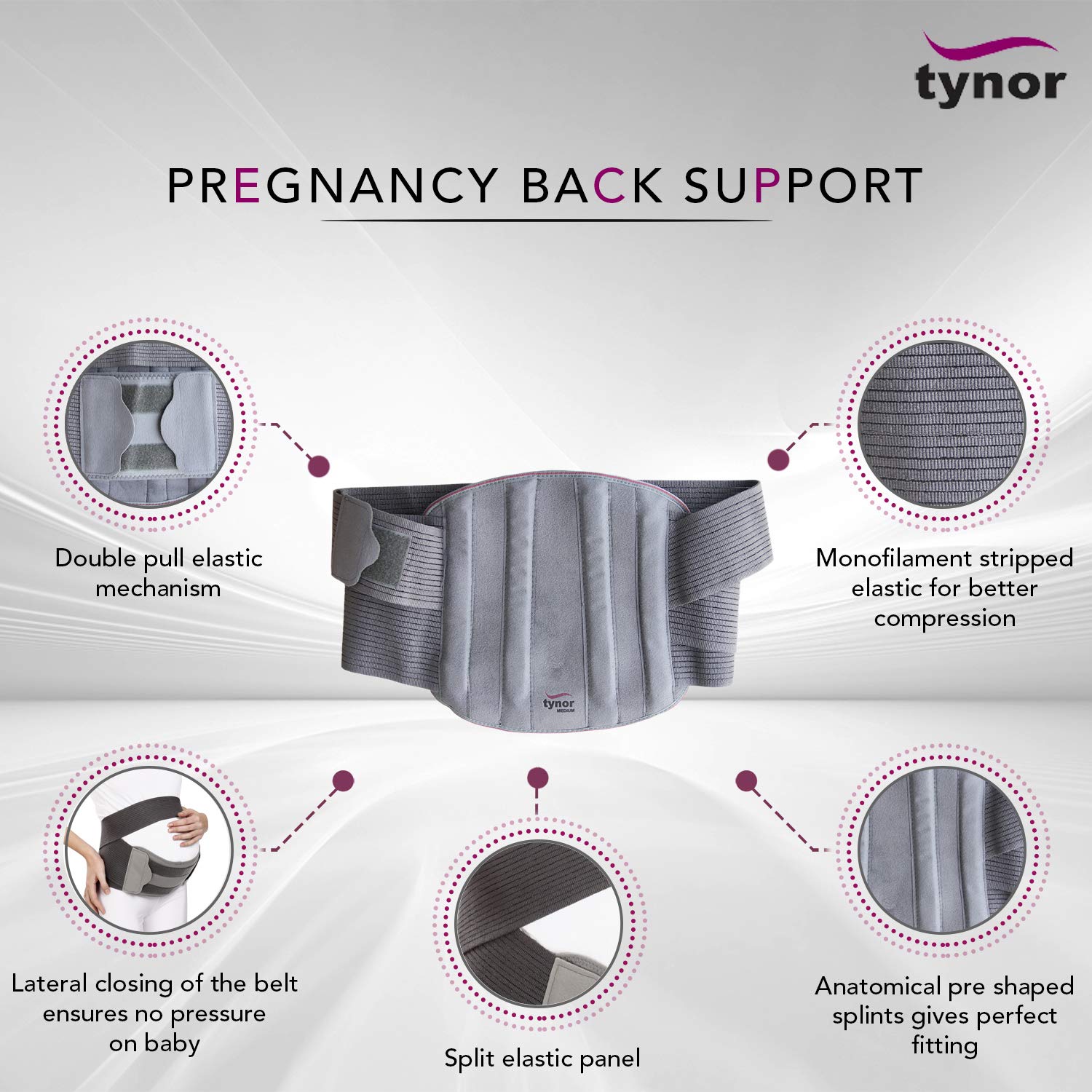 Alternative view of Pregnancy Back Support – Large