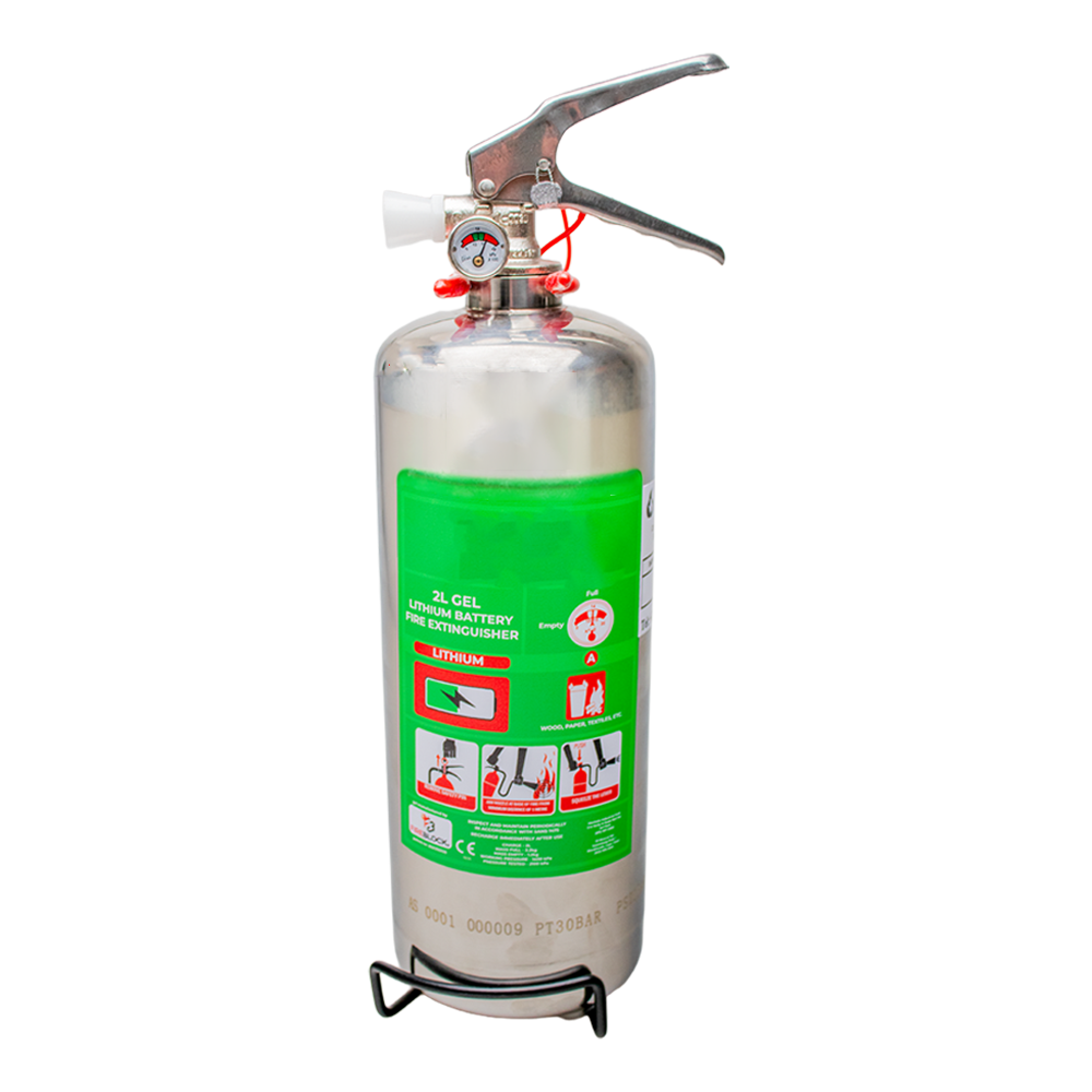 2L Lithium Fire Extinguisher Stainless Steel