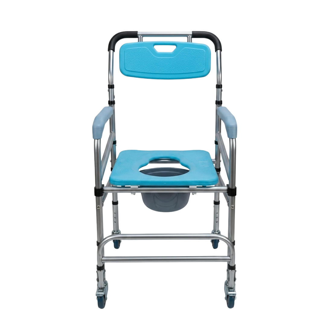 Alternative view of Commode Mobile with footrest