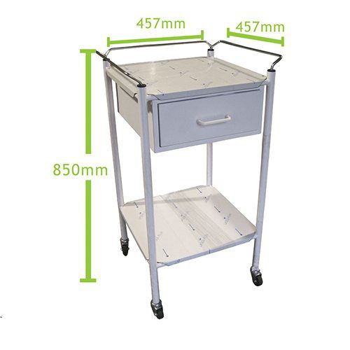 Anaesthetic Trolley 1 Drawer Stainless Steel