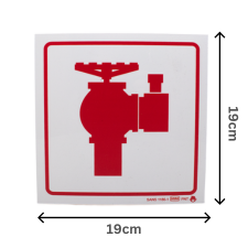 Alternative view of Sign – Fire Hydrant (190x190mm)