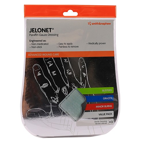 Jelonet Gauze Dressings 10cm x 10cm – 3s
