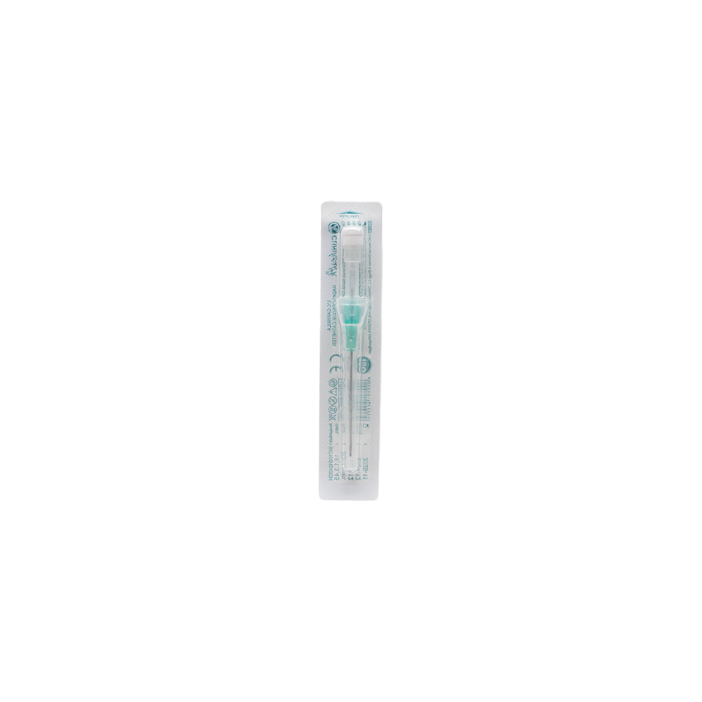 IV Catheter 18G Without Port and Wings Green