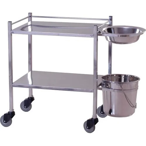 Alternative view of Large size trolley dressing/Washing/plaster _ Epoxy coated