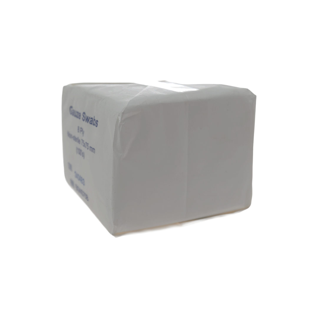 Non Woven Gauze Swabs Non Sterile 75 x 75mm 8ply 100’s - Image 4