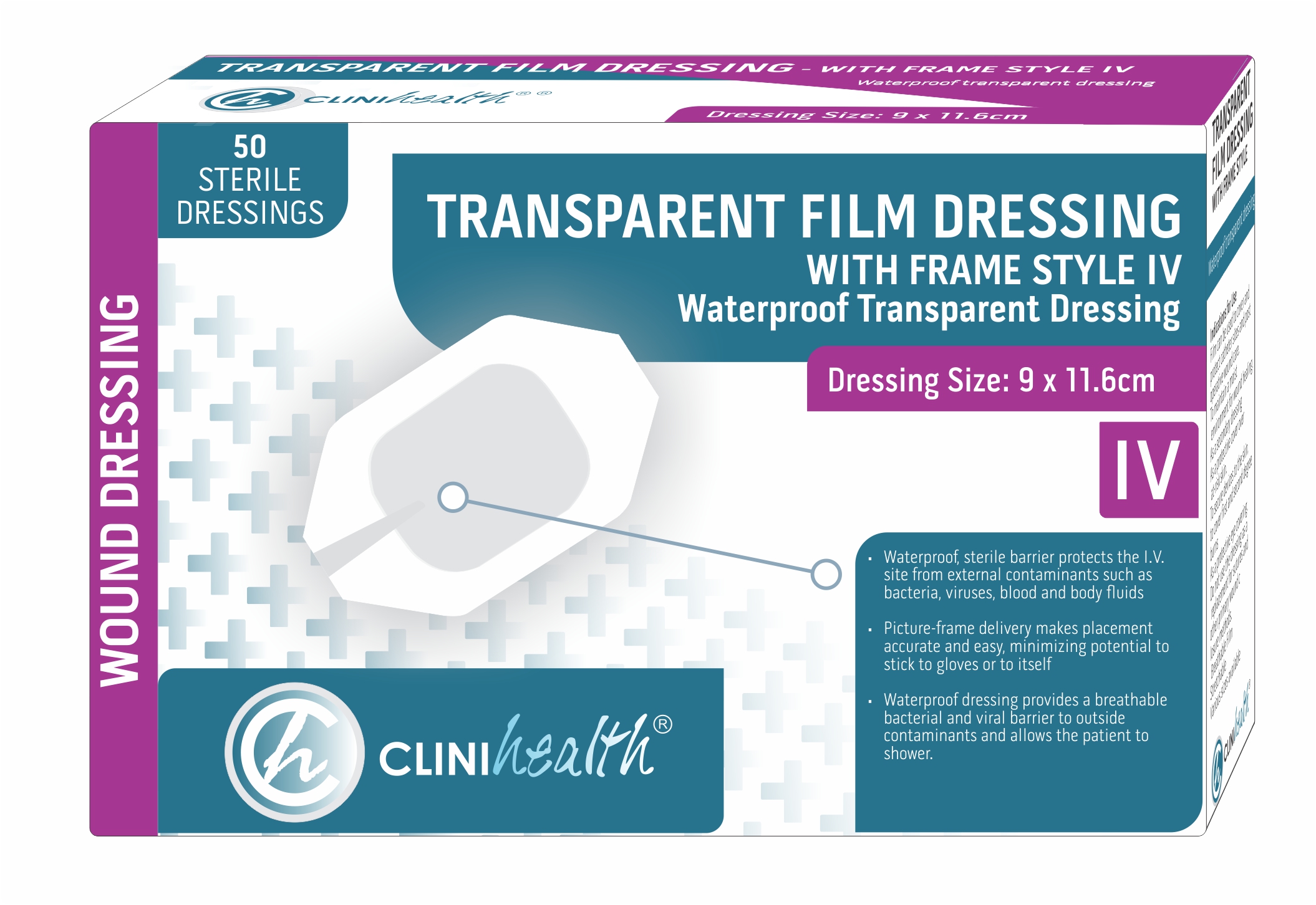 Dressing Transparent Film with Frame style IV – 9×11.6cm – 50s