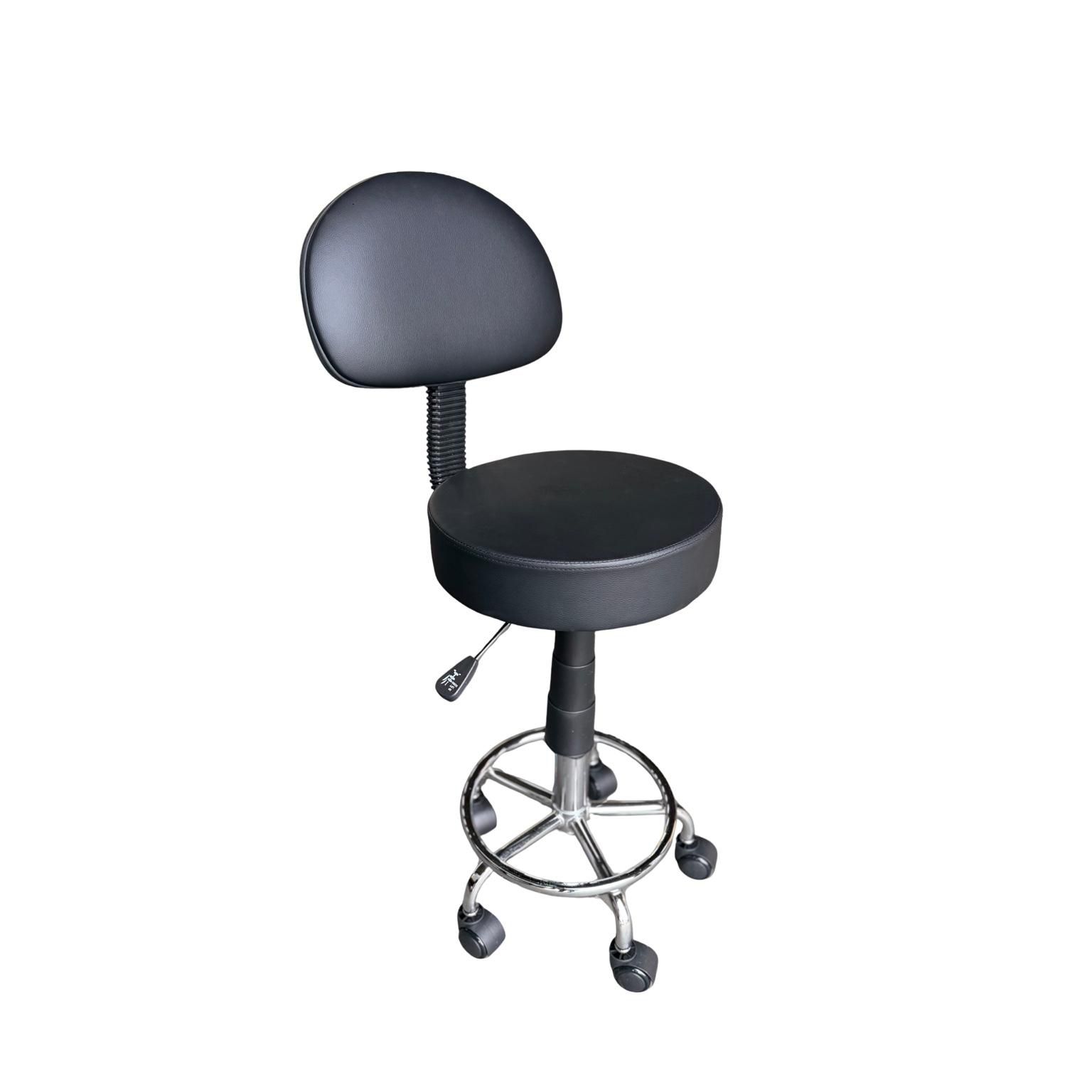 Alternative view of Doctor Stool with Backrest
