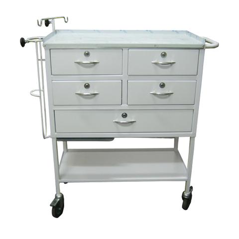 Mobile emergency trolley _ Epoxy powder coated throughout - Image 2