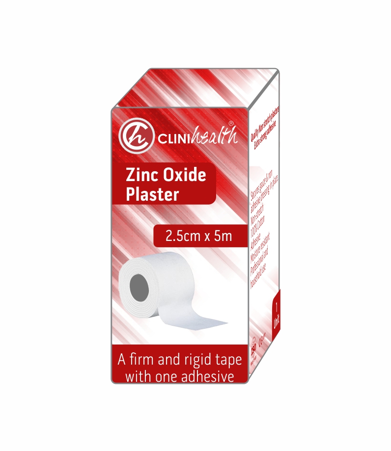 Zinc oxide Plaster Tape 2.5 x 5 – Singles