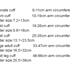 Alternative view of Neonate Cuff for Contec Patient Monitors