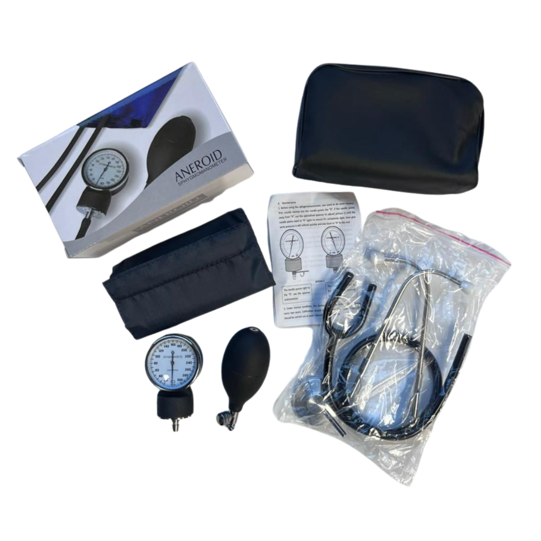Aneroid Sphygmomanometer with Stethoscope