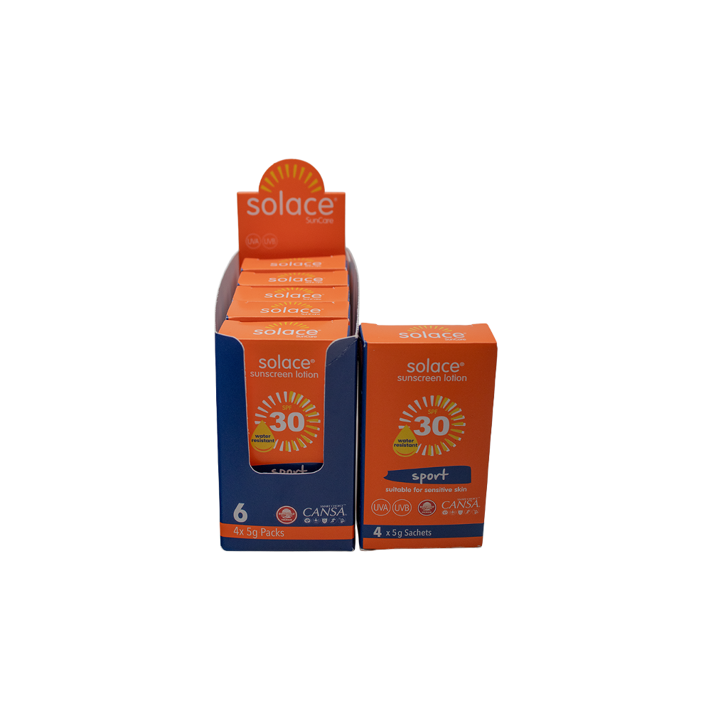 6 Pack – Solace Sunscreen Lotion SPF30 4 x 5g - Image 3
