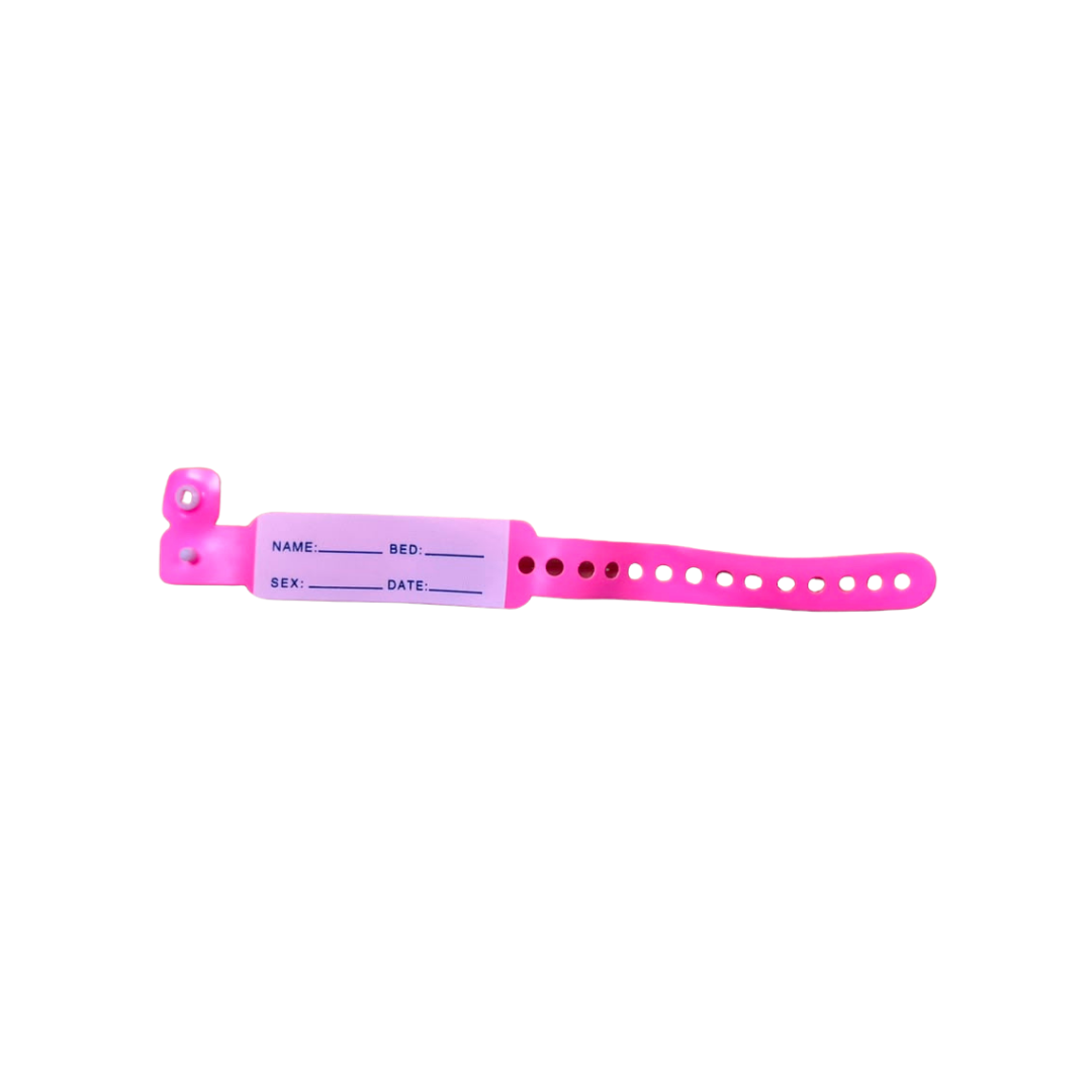 Identification Bands Child – 100s Pink