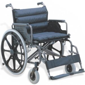 Alternative view of Wheelchair steel/nylon Extra Wide up to 125kg Detach Arm & Footrest