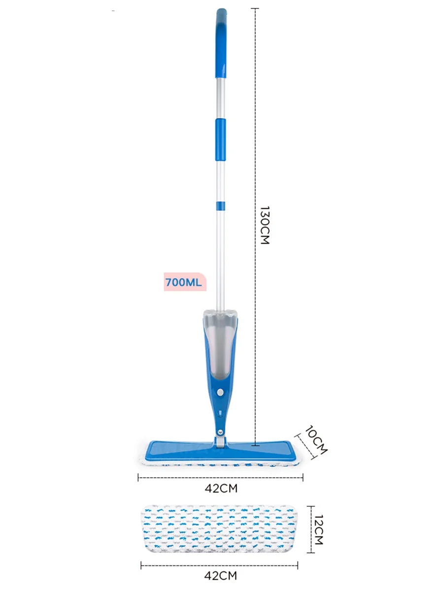 Kleaner Water Spray Mop Flat Mop Can Add Disinfectant Spray Mop 38cm 500ml KA2202 - Image 2