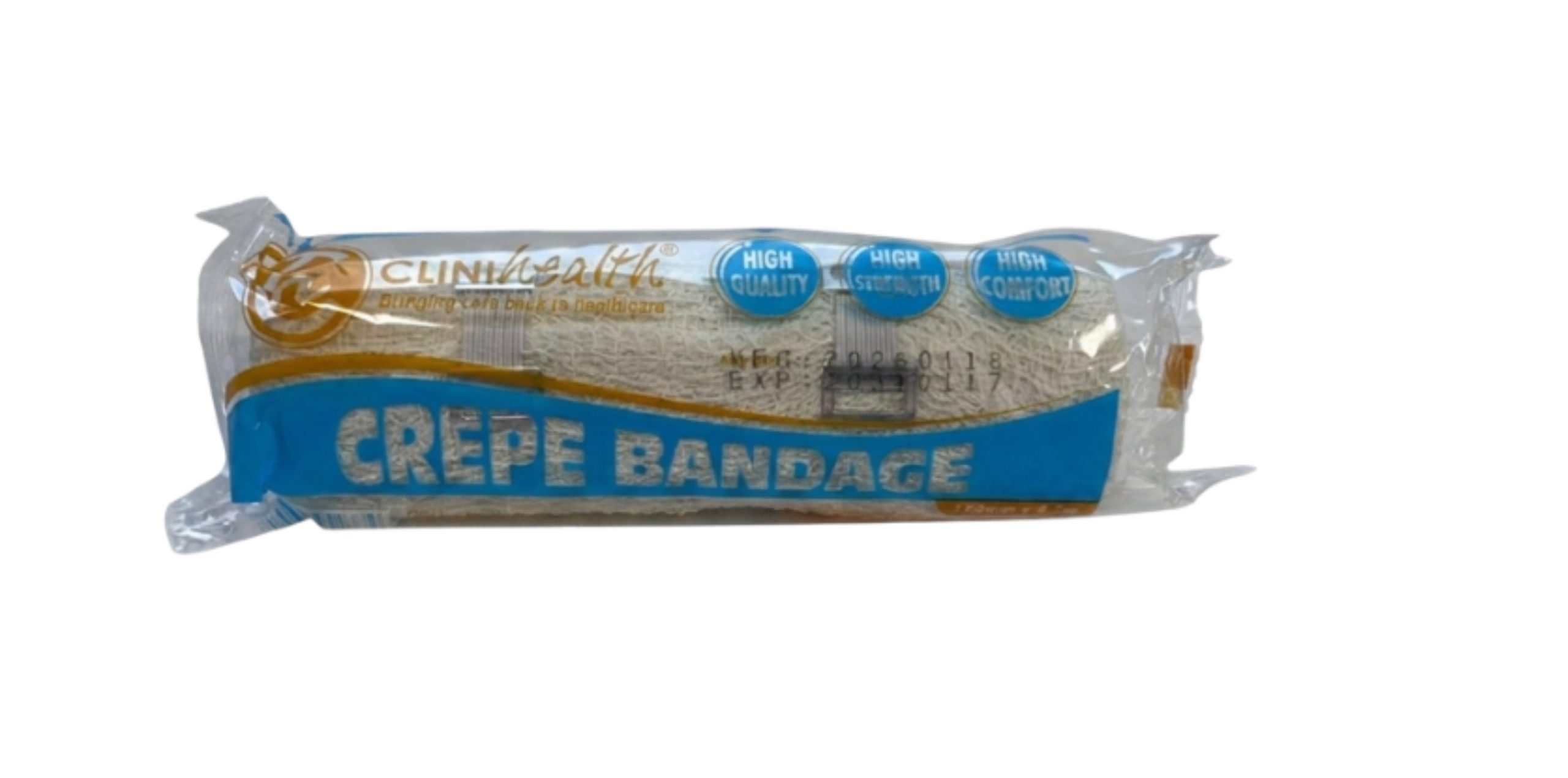 Crepe Bandage 150mm X 4.5m CliniHealth – 1s