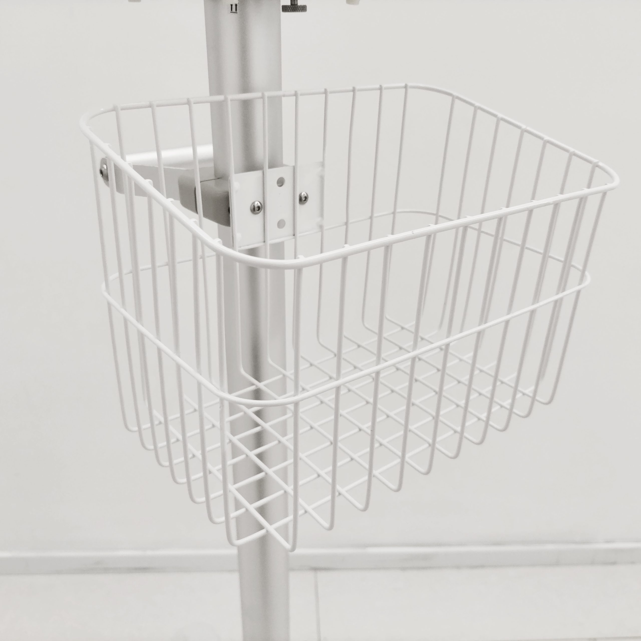 Alternative view of Patient Monitor Trolley – 5 Wheel Base Hydraulic