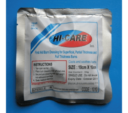 Burn Dressing – 10 x 10cm Hi-Care