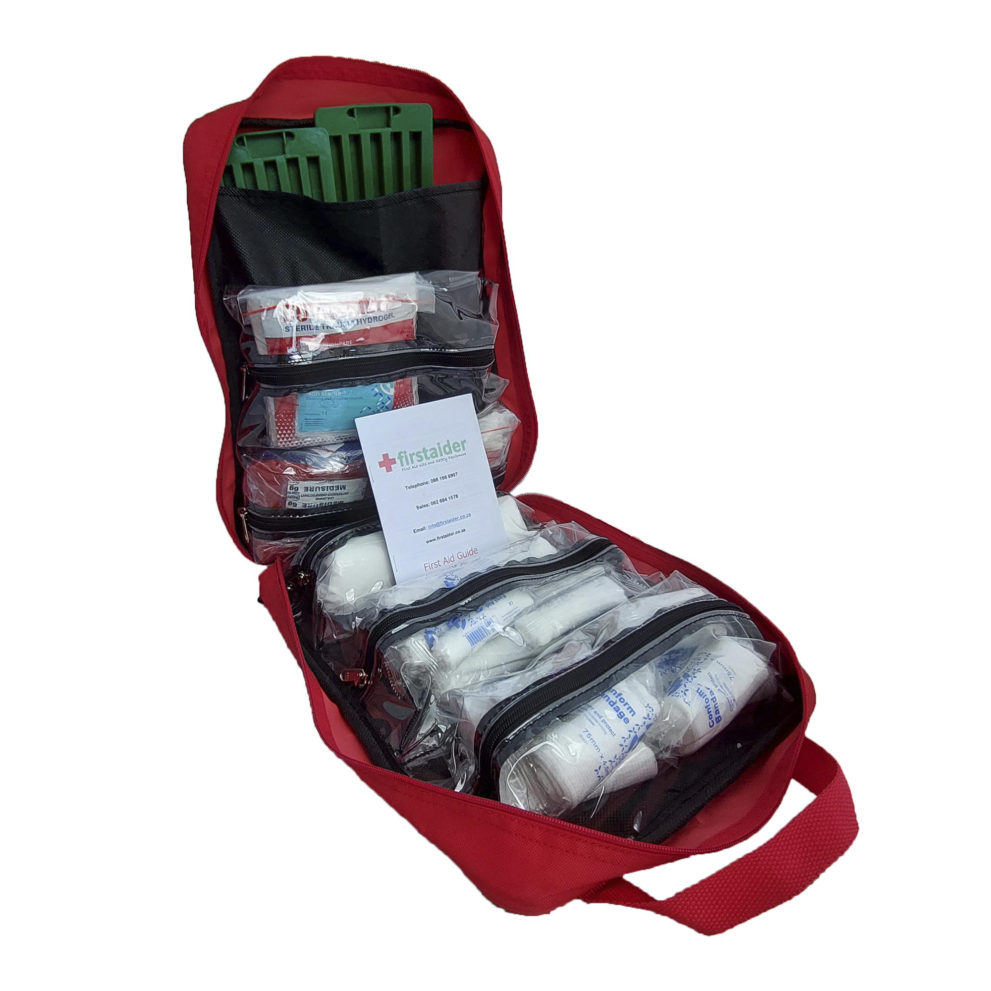 Regulation 3 First Aid Kit in Grab Bag Red With Back Straps (5-50 persons) - Image 4