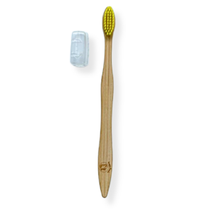 Alternative view of Bamboo Toothbrush Adult 0.18mm Medium with dust cap