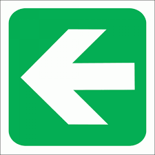 Green Arrow – Directional Sign 290×290