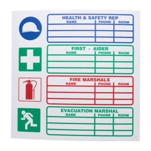 Safety Rep in Charge Sign (290x290mm)