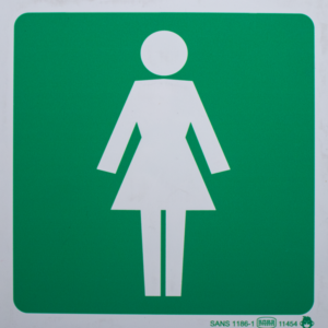 Ladies Toilet (190x190mm) ABS