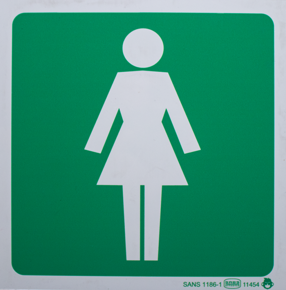 Ladies Toilet (190x190mm) ABS