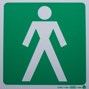 Mens Toilet (190x190mm) ABS