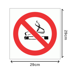 Alternative view of No Smoking Sign ABS 290×290