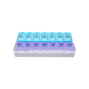 Alternative view of Pill Organiser 14 Grid – Morning & Noon