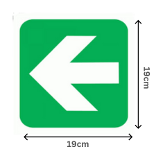 Alternative view of Green Arrow – Directional Sign 190×190
