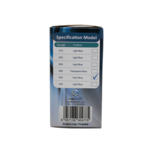 Alternative view of Twist Top Lancet 30g – Transparent Blue 100’s
