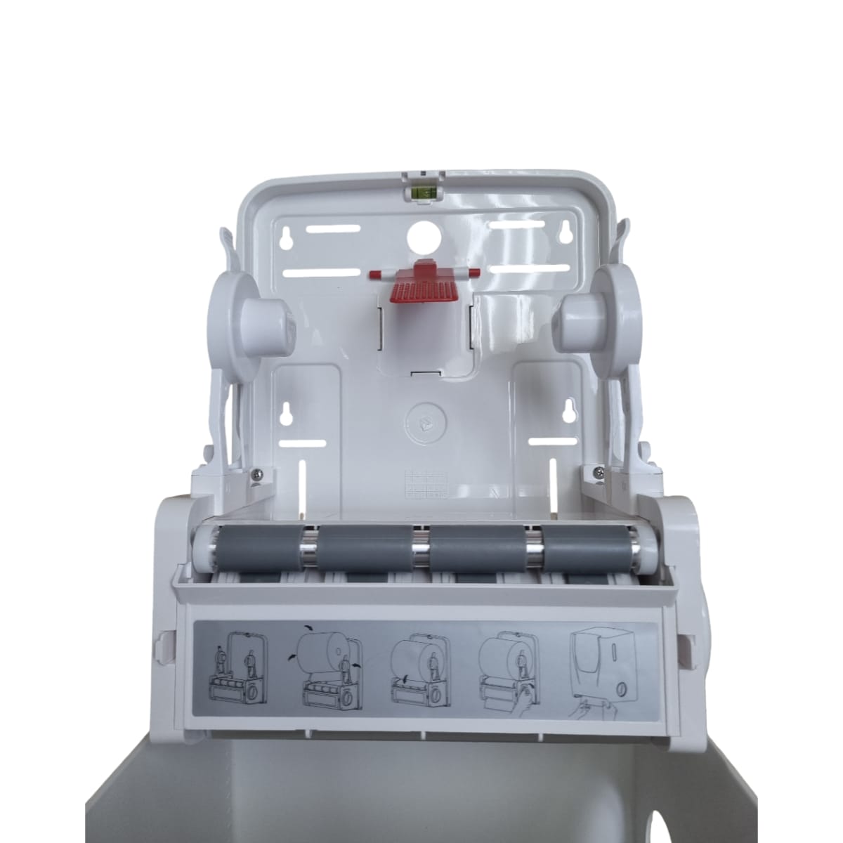 Alternative view of Manual Autocut Paper Towel Dispenser – Sierra White