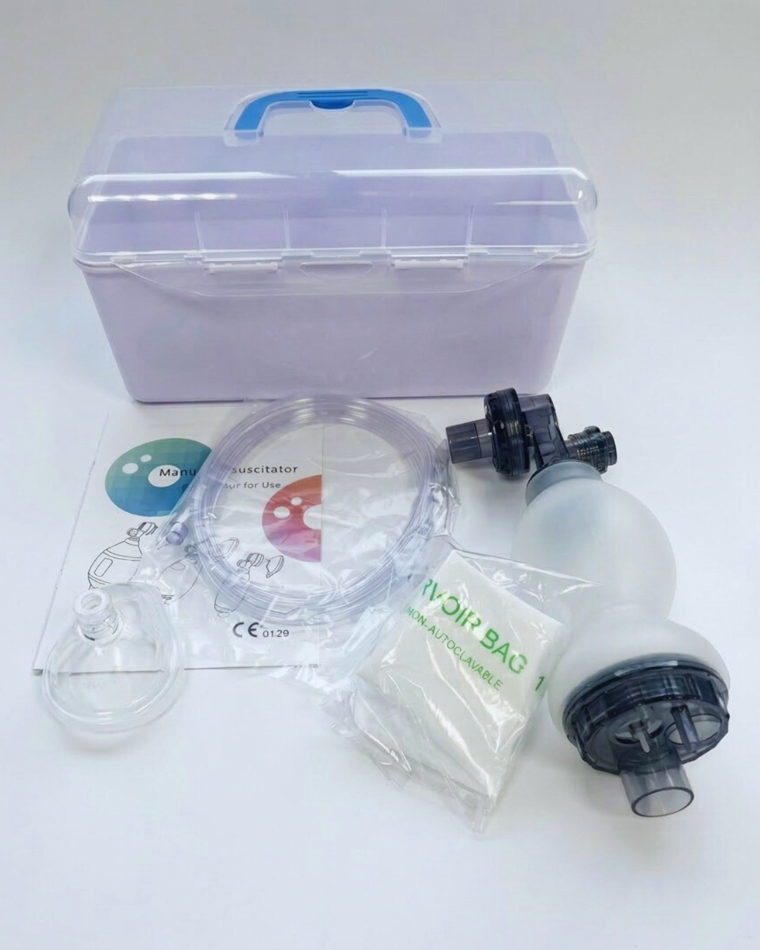 Oxygen Resuscitator Ambu Bag – Manual Peads Silicone - Image 2