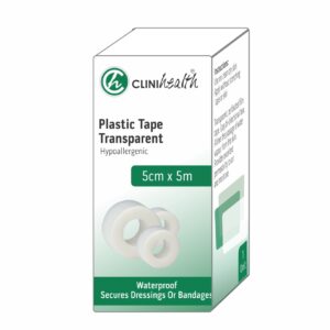 Plastic Tape Transparent 5cm x 5m – Singles