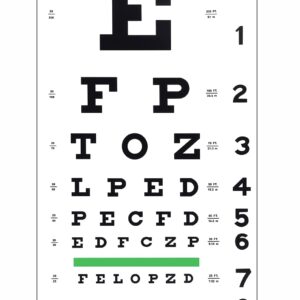 Eye Chart Snellen Literate – 1s