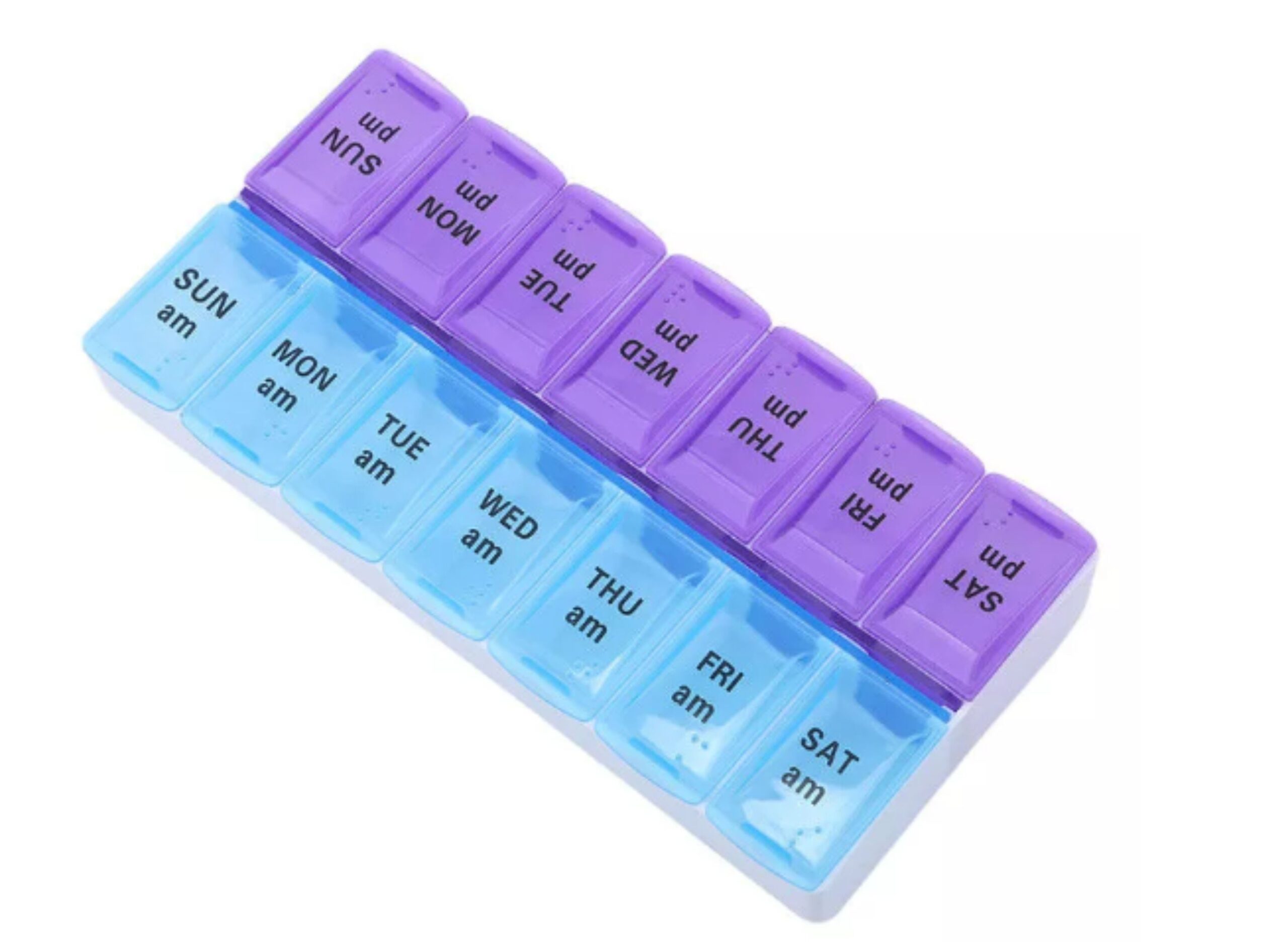 Pill Organiser 14 Grid – Morning and Noon